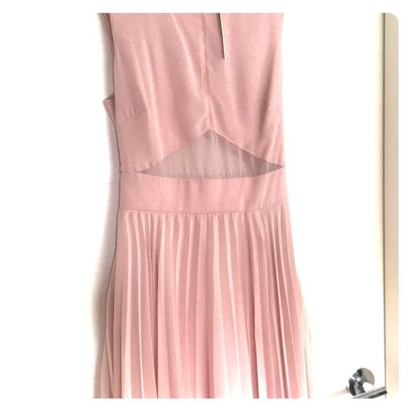 ASOS size 6 ballet pink chiffon dress - Picture 1 of 4